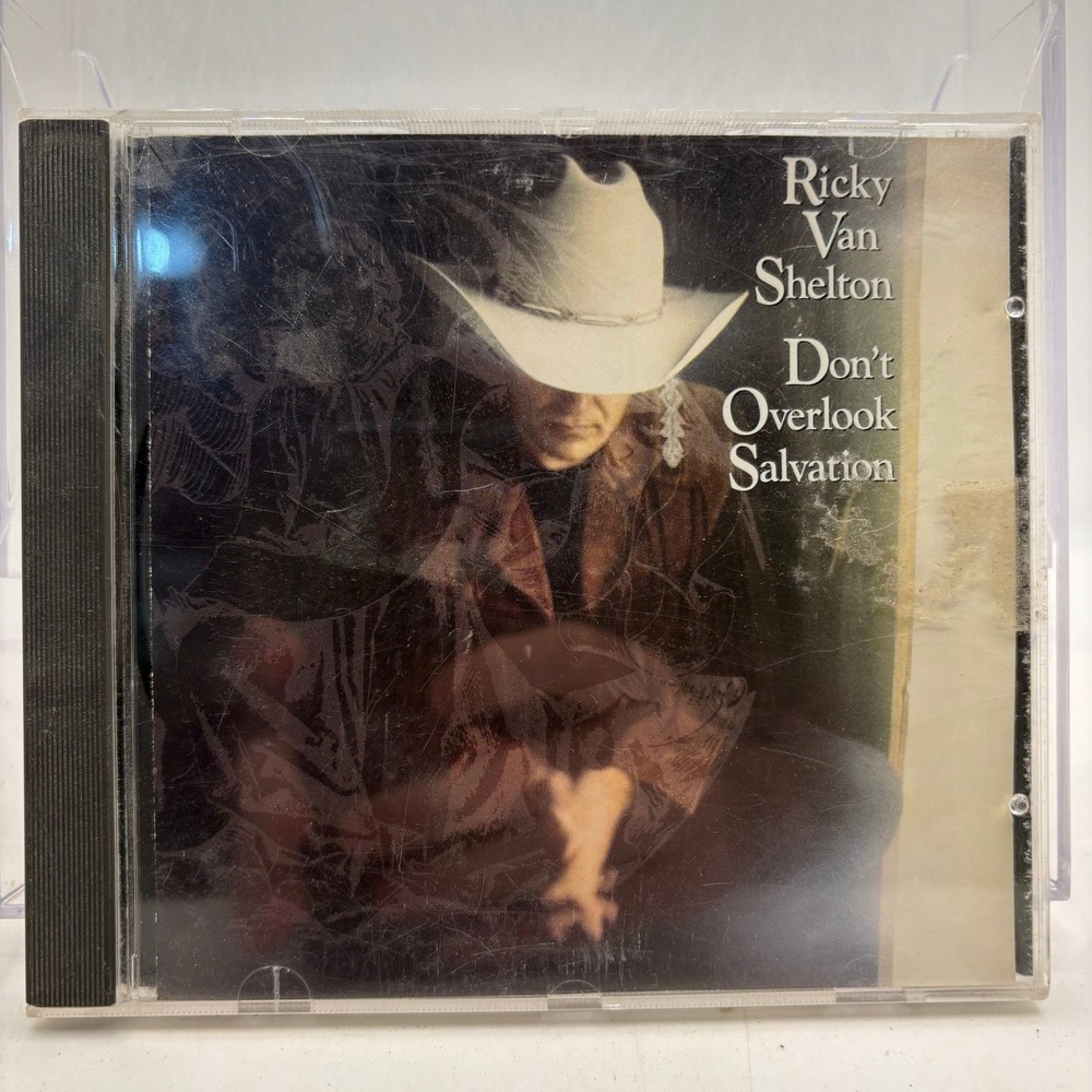 Ricky Van Shelton‎ Don't Overlook Salvation CD 1992 Columbia CK 46854 Country